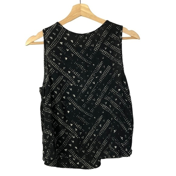 Free People Look Through Black Printed Tank Top S - Picture 3 of 3